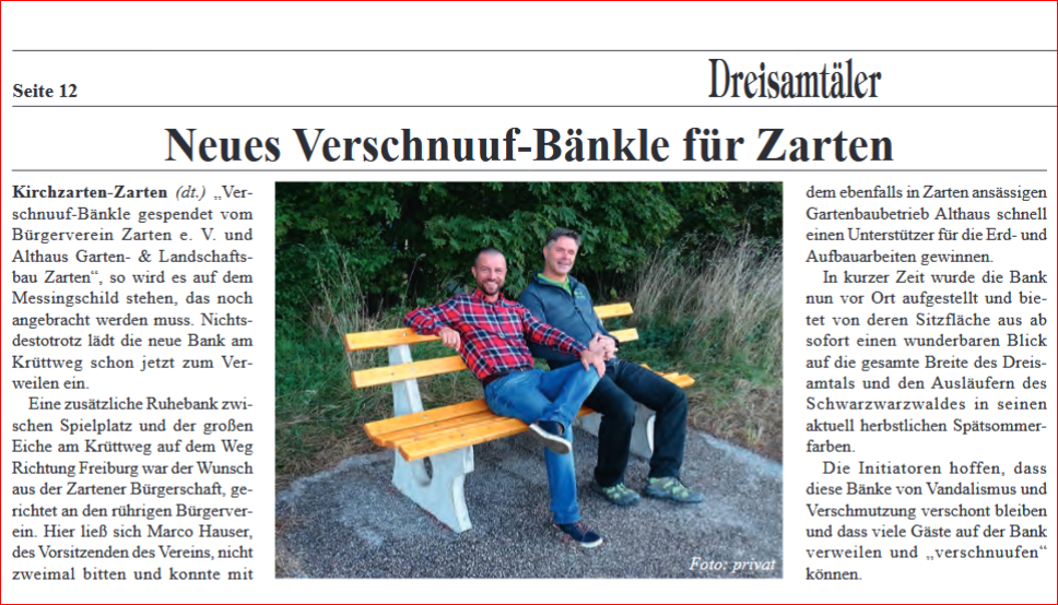 „Verschnuuf-Bänkle“